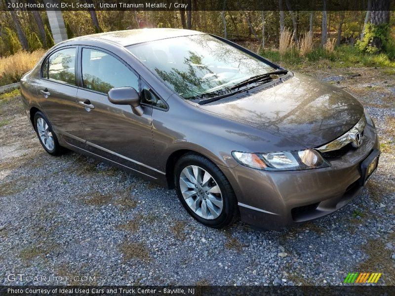 Urban Titanium Metallic / Gray 2010 Honda Civic EX-L Sedan