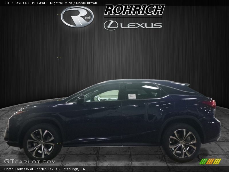 Nightfall Mica / Noble Brown 2017 Lexus RX 350 AWD