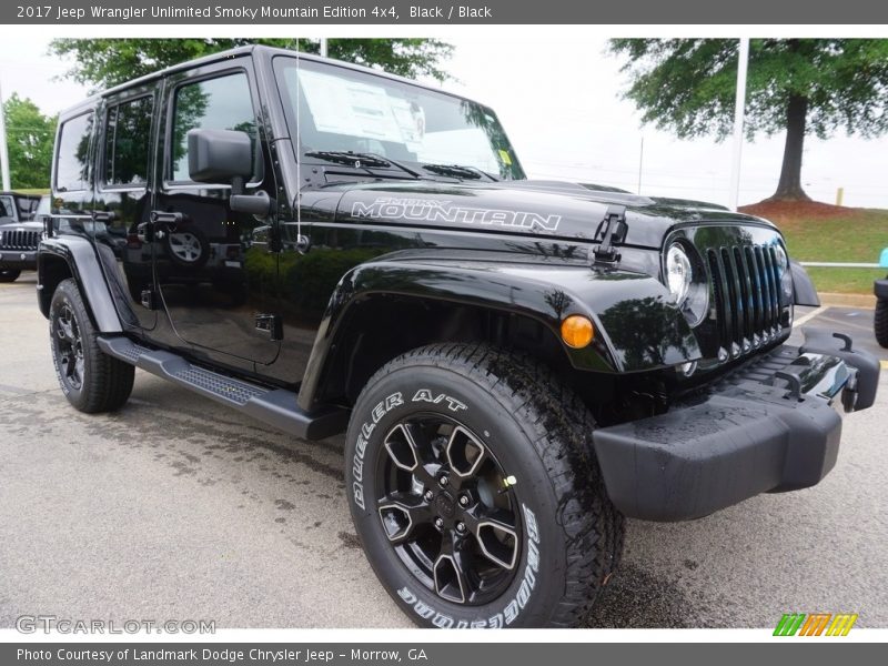 Black / Black 2017 Jeep Wrangler Unlimited Smoky Mountain Edition 4x4