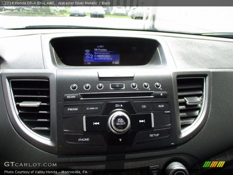 Alabaster Silver Metallic / Black 2014 Honda CR-V EX-L AWD