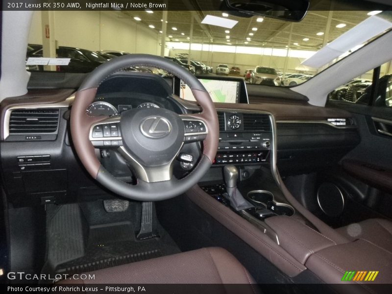 Nightfall Mica / Noble Brown 2017 Lexus RX 350 AWD