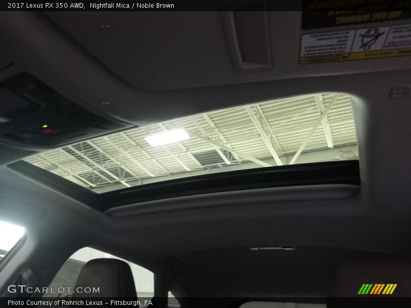 Nightfall Mica / Noble Brown 2017 Lexus RX 350 AWD