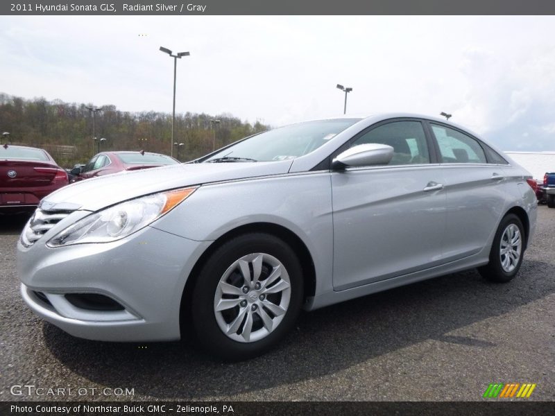 Radiant Silver / Gray 2011 Hyundai Sonata GLS