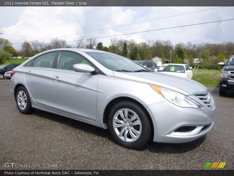 Radiant Silver / Gray 2011 Hyundai Sonata GLS
