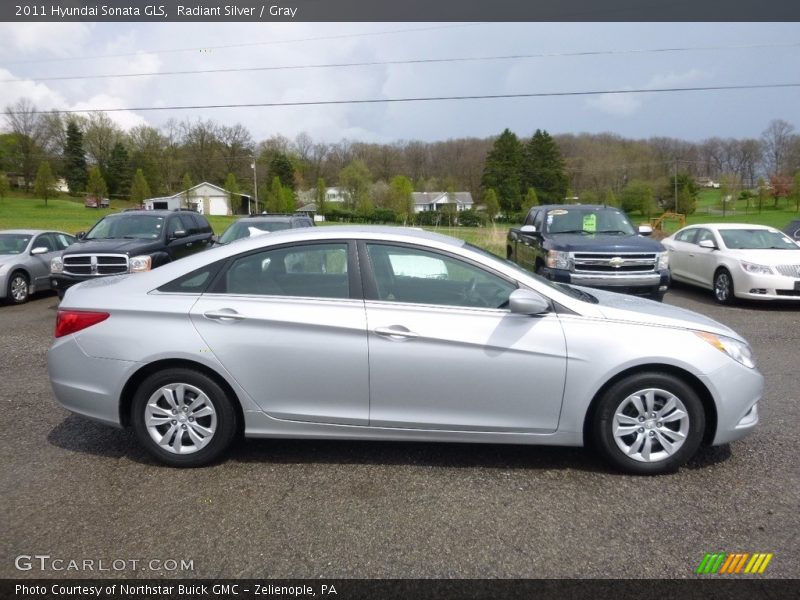 Radiant Silver / Gray 2011 Hyundai Sonata GLS