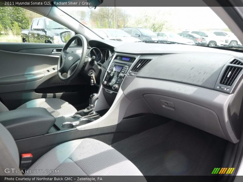 Radiant Silver / Gray 2011 Hyundai Sonata GLS