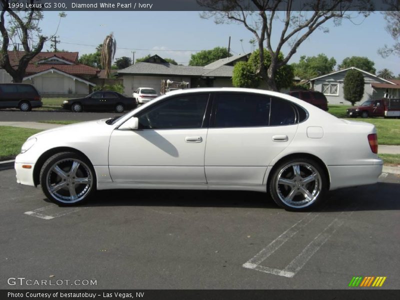 Diamond White Pearl / Ivory 1999 Lexus GS 300