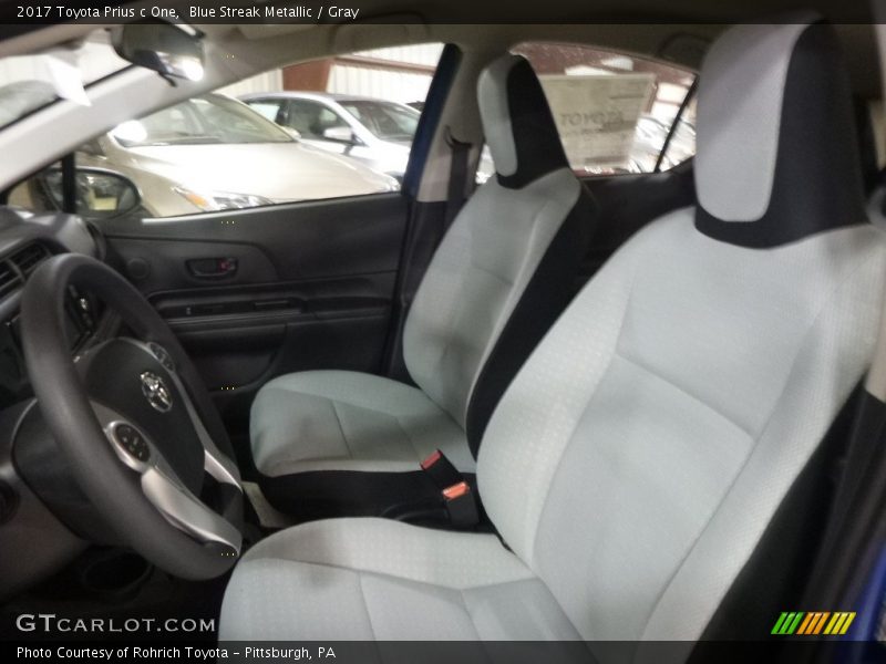 Front Seat of 2017 Prius c One