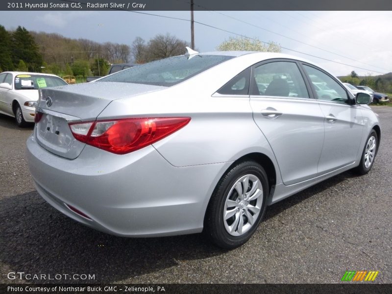 Radiant Silver / Gray 2011 Hyundai Sonata GLS