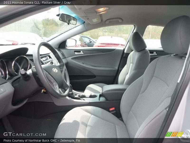 Radiant Silver / Gray 2011 Hyundai Sonata GLS