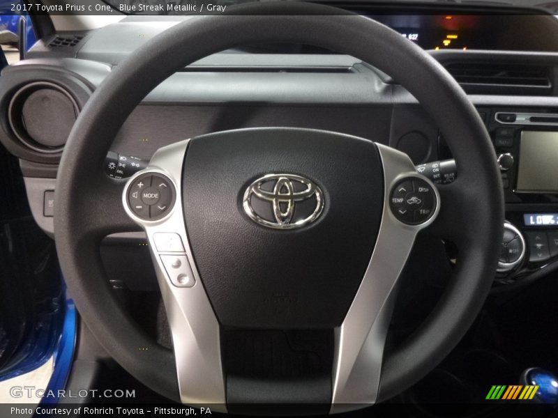  2017 Prius c One Steering Wheel