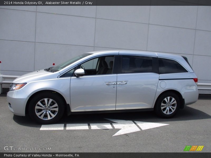 Alabaster Silver Metallic / Gray 2014 Honda Odyssey EX