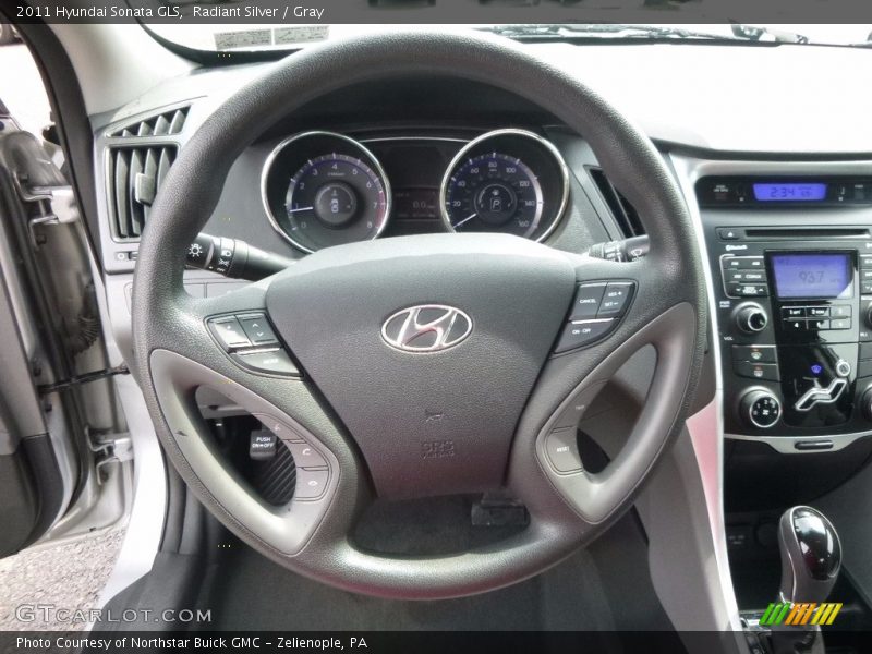 Radiant Silver / Gray 2011 Hyundai Sonata GLS