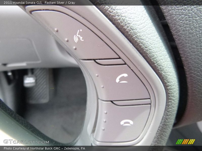 Radiant Silver / Gray 2011 Hyundai Sonata GLS