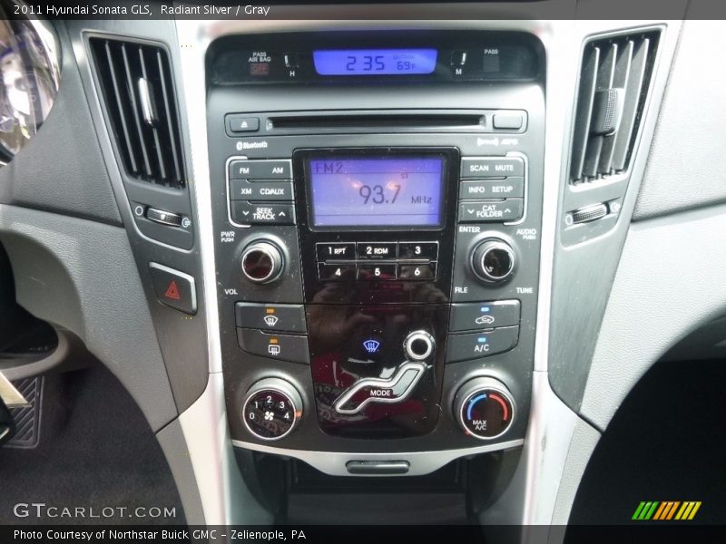 Radiant Silver / Gray 2011 Hyundai Sonata GLS