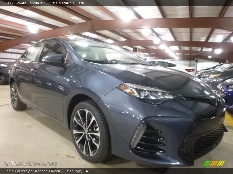 Slate Metallic / Black 2017 Toyota Corolla XSE