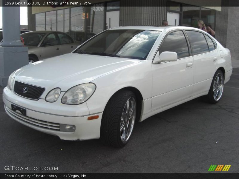 Diamond White Pearl / Ivory 1999 Lexus GS 300