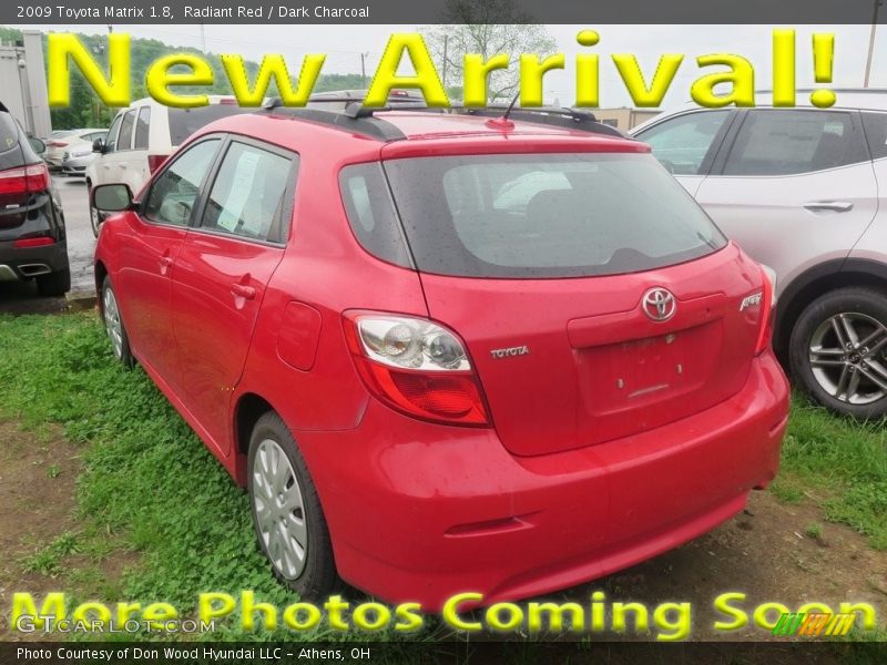 Radiant Red / Dark Charcoal 2009 Toyota Matrix 1.8