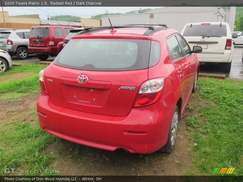 Radiant Red / Dark Charcoal 2009 Toyota Matrix 1.8