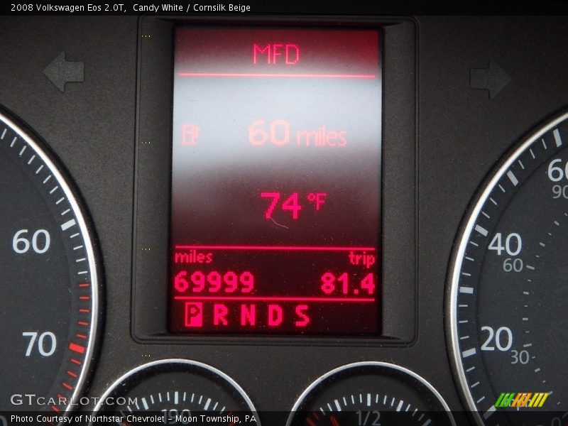 Candy White / Cornsilk Beige 2008 Volkswagen Eos 2.0T