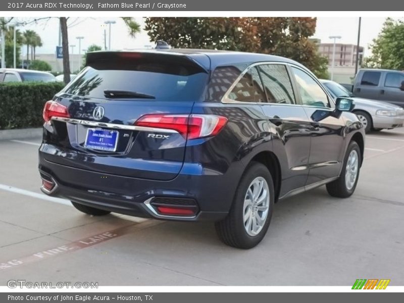 Fathom Blue Pearl / Graystone 2017 Acura RDX Technology