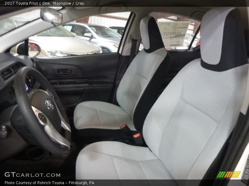 Front Seat of 2017 Prius c One