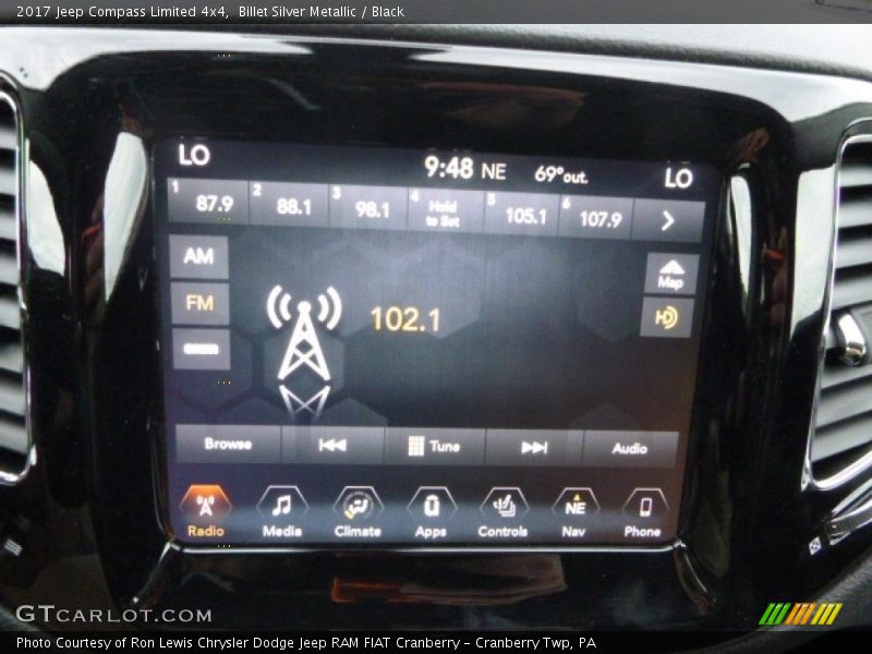 Billet Silver Metallic / Black 2017 Jeep Compass Limited 4x4