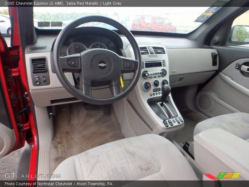 Salsa Red Metallic / Light Gray 2005 Chevrolet Equinox LS AWD