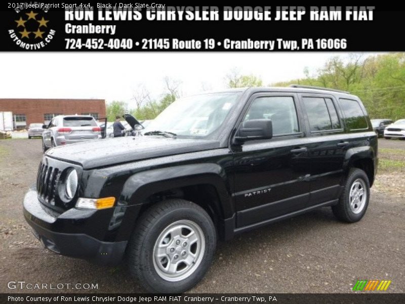 Black / Dark Slate Gray 2017 Jeep Patriot Sport 4x4