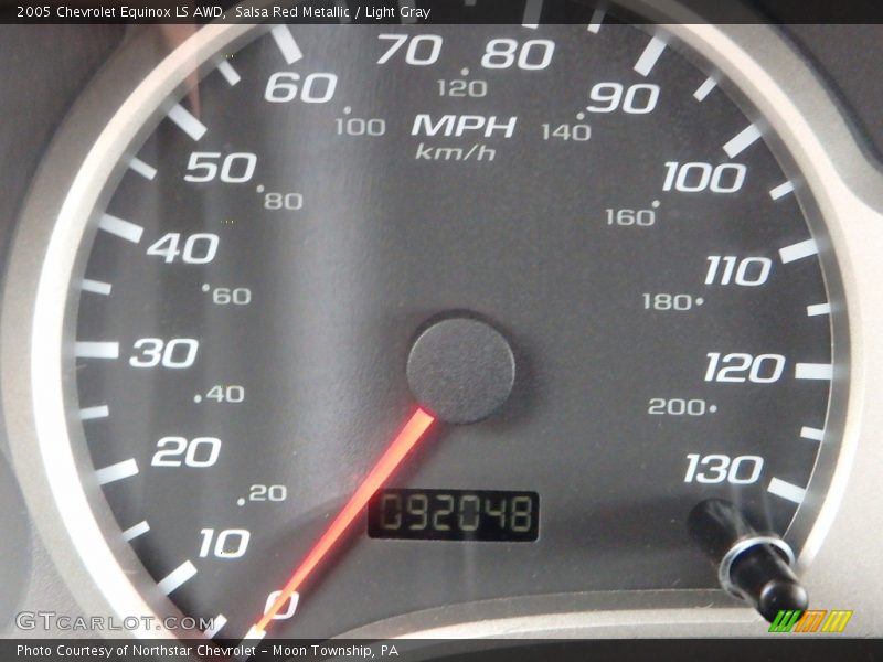 Salsa Red Metallic / Light Gray 2005 Chevrolet Equinox LS AWD