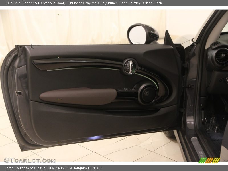 Thunder Gray Metallic / Punch Dark Truffle/Carbon Black 2015 Mini Cooper S Hardtop 2 Door