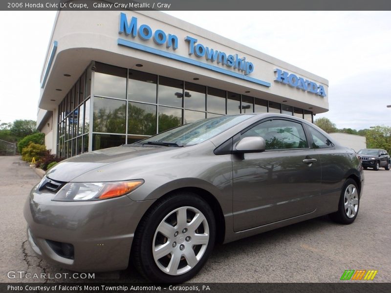 Galaxy Gray Metallic / Gray 2006 Honda Civic LX Coupe