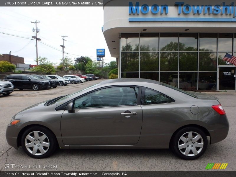 Galaxy Gray Metallic / Gray 2006 Honda Civic LX Coupe