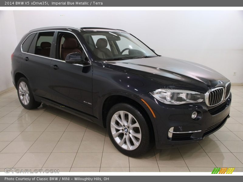 Imperial Blue Metallic / Terra 2014 BMW X5 xDrive35i