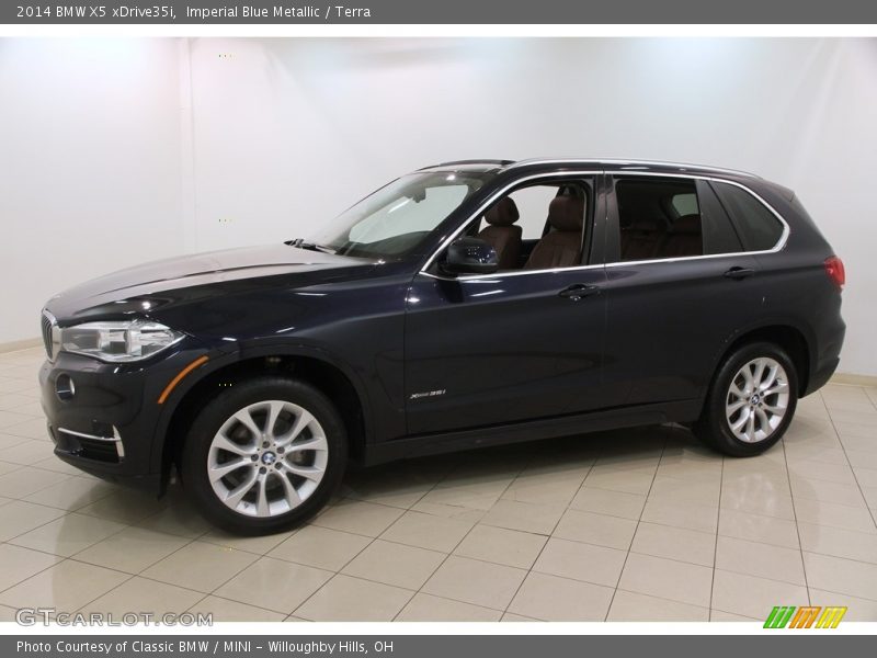 Imperial Blue Metallic / Terra 2014 BMW X5 xDrive35i