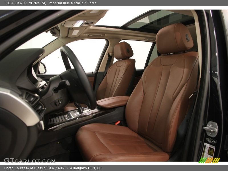 Imperial Blue Metallic / Terra 2014 BMW X5 xDrive35i