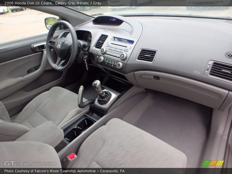 Galaxy Gray Metallic / Gray 2006 Honda Civic LX Coupe