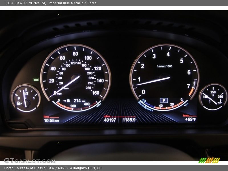 Imperial Blue Metallic / Terra 2014 BMW X5 xDrive35i