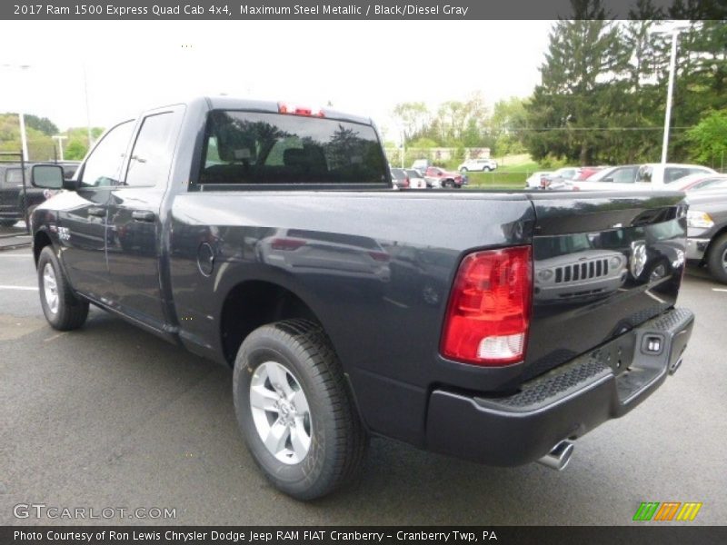 Maximum Steel Metallic / Black/Diesel Gray 2017 Ram 1500 Express Quad Cab 4x4