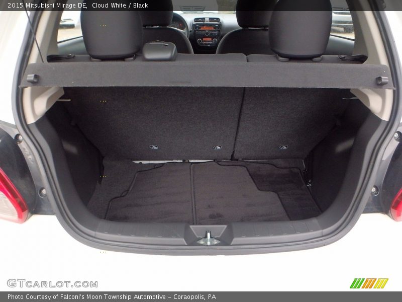 Cloud White / Black 2015 Mitsubishi Mirage DE