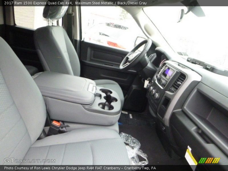 Maximum Steel Metallic / Black/Diesel Gray 2017 Ram 1500 Express Quad Cab 4x4