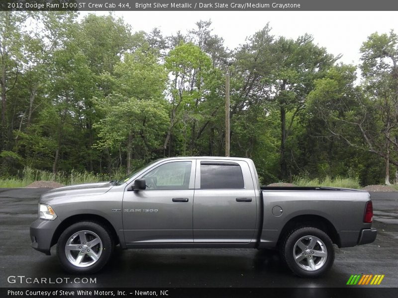 Bright Silver Metallic / Dark Slate Gray/Medium Graystone 2012 Dodge Ram 1500 ST Crew Cab 4x4