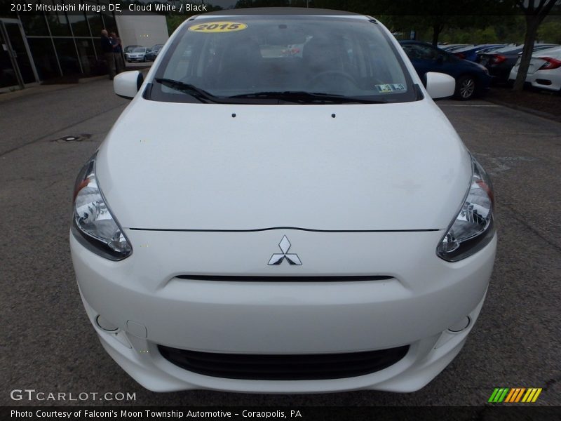 Cloud White / Black 2015 Mitsubishi Mirage DE