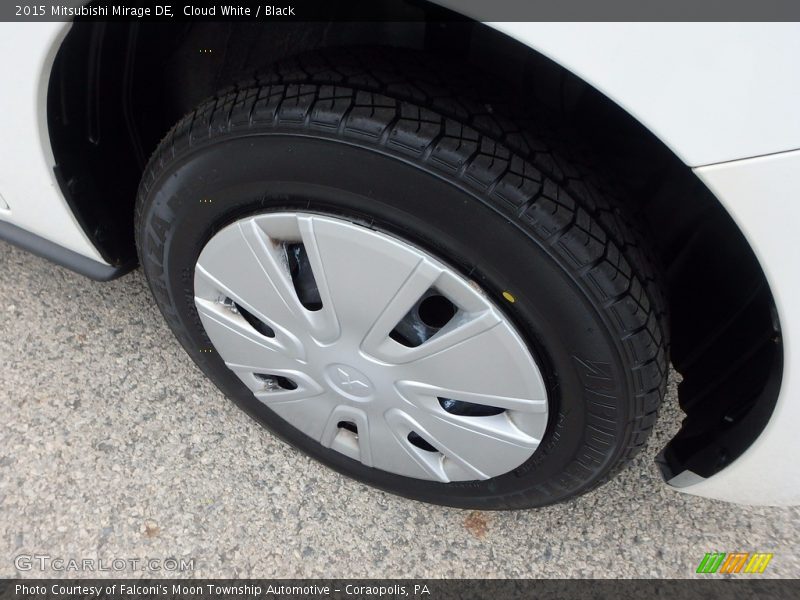 Cloud White / Black 2015 Mitsubishi Mirage DE