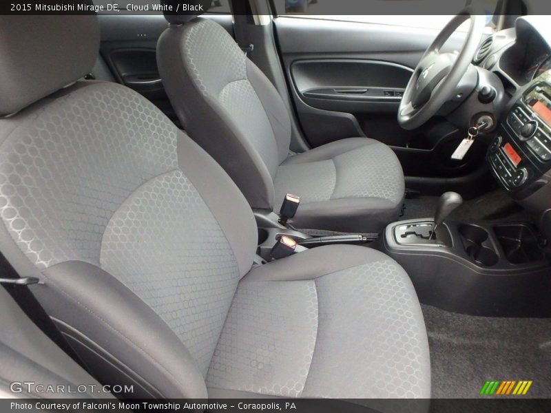 Cloud White / Black 2015 Mitsubishi Mirage DE