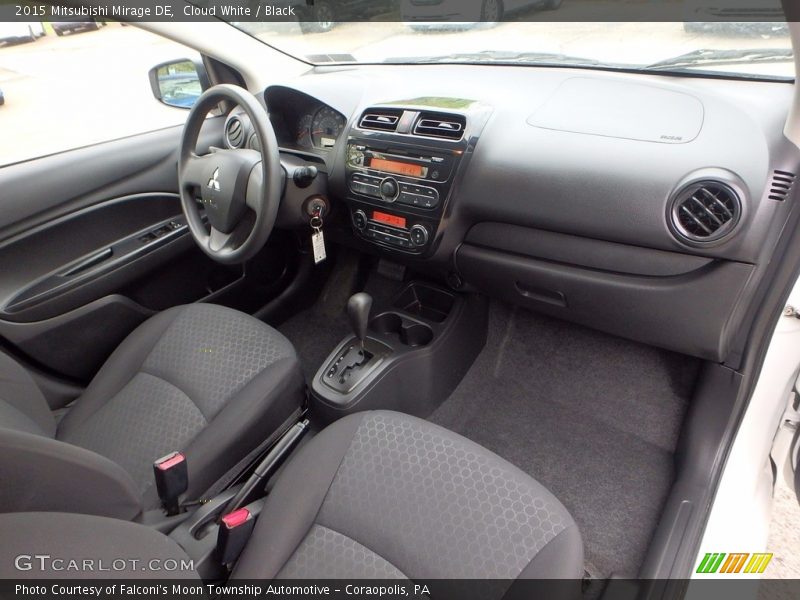 Cloud White / Black 2015 Mitsubishi Mirage DE