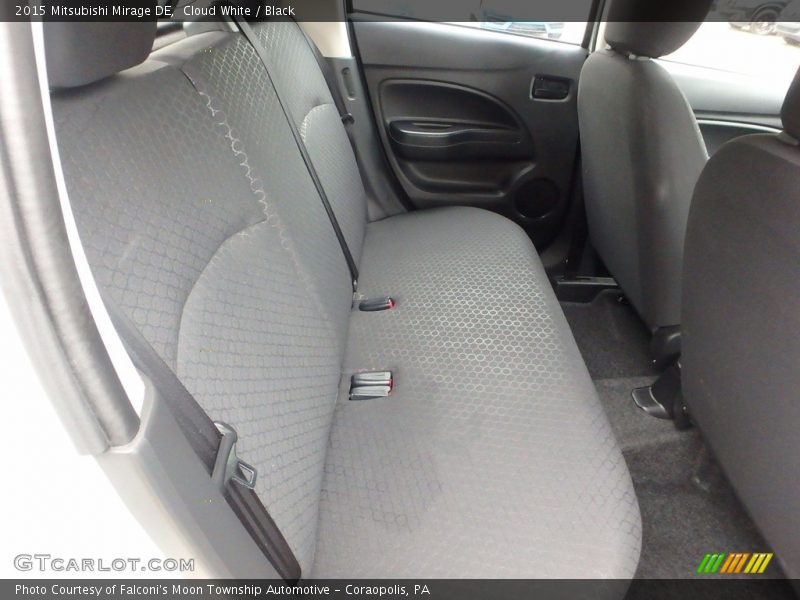 Cloud White / Black 2015 Mitsubishi Mirage DE
