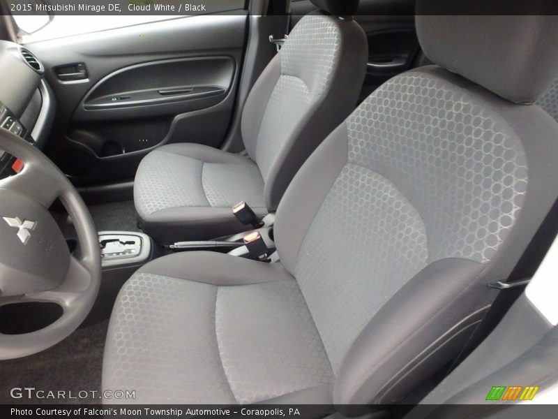 Cloud White / Black 2015 Mitsubishi Mirage DE
