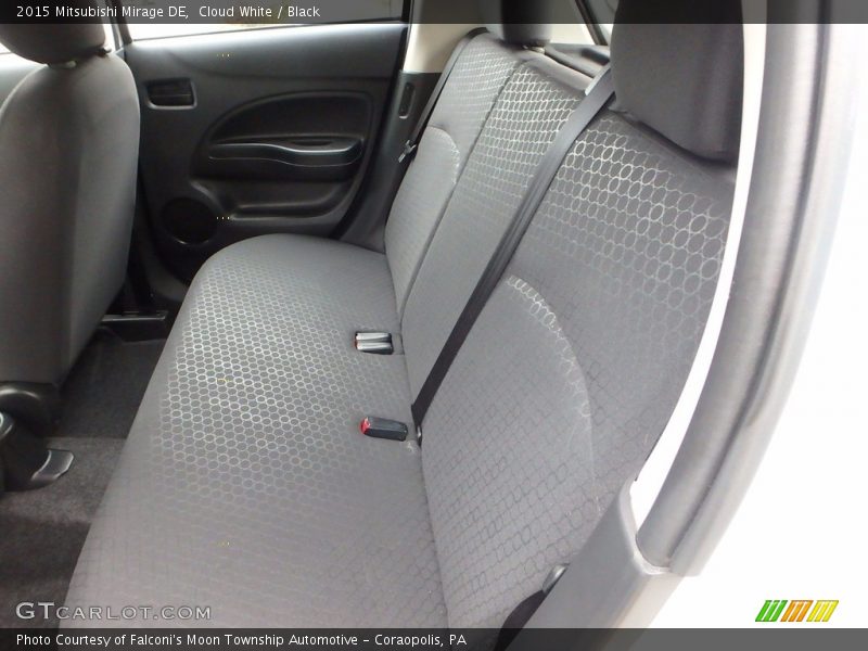 Cloud White / Black 2015 Mitsubishi Mirage DE