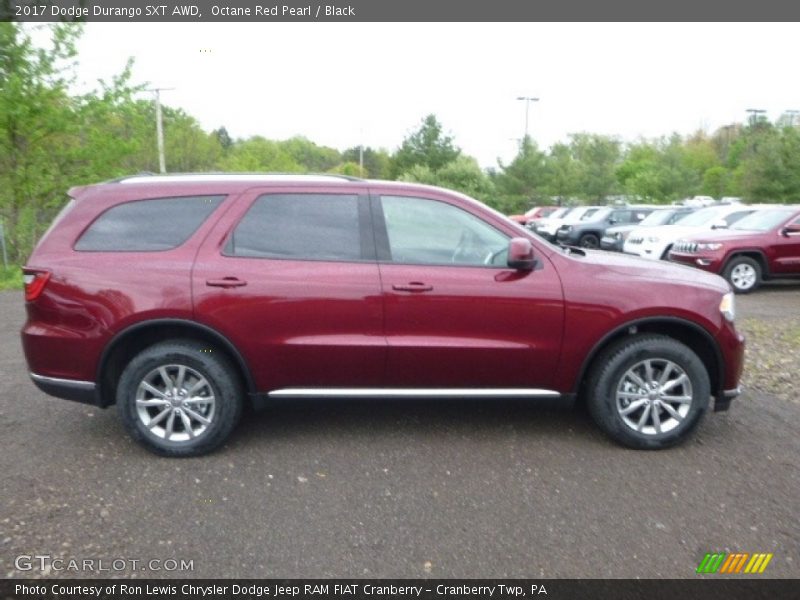 Octane Red Pearl / Black 2017 Dodge Durango SXT AWD